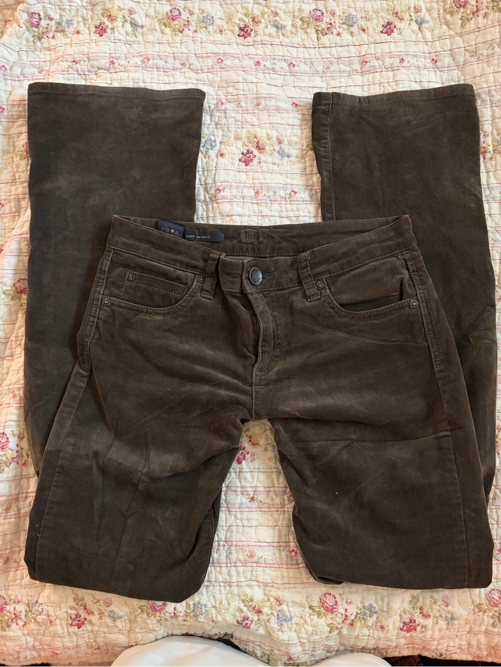 Women’s Brown Corduroy Boot Cut Jeans - Unknown Brand